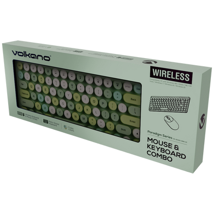 Volkano Paradigm Series Mouse and Keyboard combo - Mint