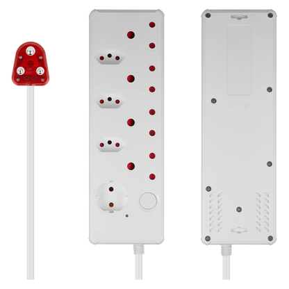 SWITCHED 8-way High Surge Multiplug 0.5m