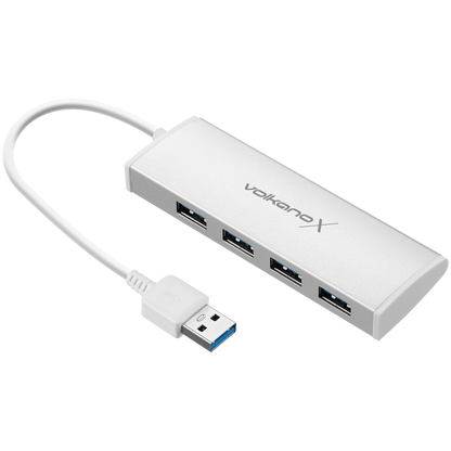 VolkanoX Media Series 4-Port USB Hub with Power Cable