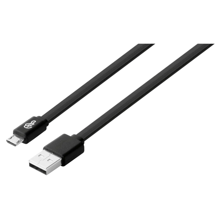 Pro Bass Energize Series Packaged Micro USB Cable - Black - 1.2m