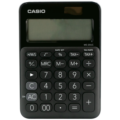 Casio MS-20UC - Desktop Calculator 12-Digit - Black