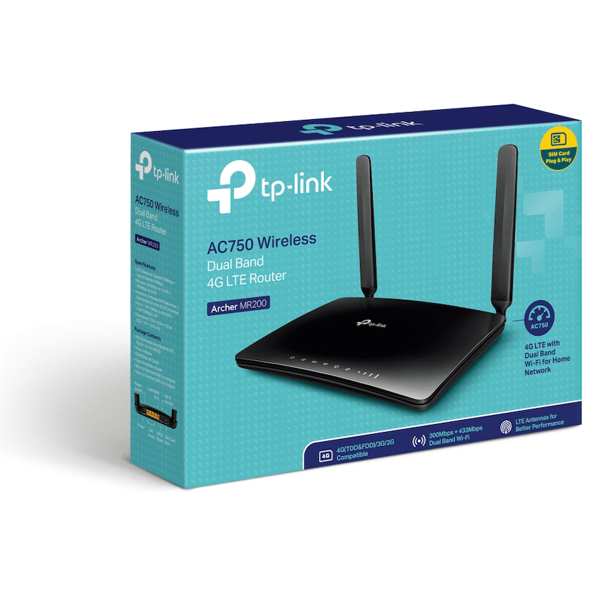 TP-Link Archer MR200 AC750 Wireless Dual Band 4G LTE Router