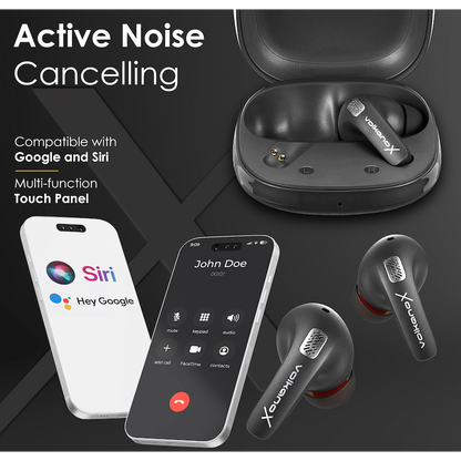 VolkanoX Bliss Series ANC TWS Earphones - Black
