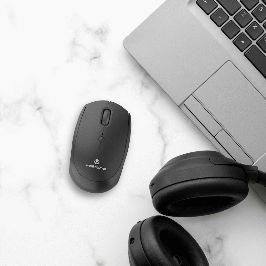 Volkano Talc Wireless Mouse - Black