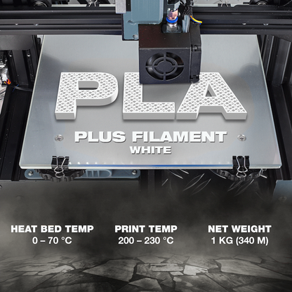 SA Filament Silk PLA Plus Gloss Filament 1kg - White