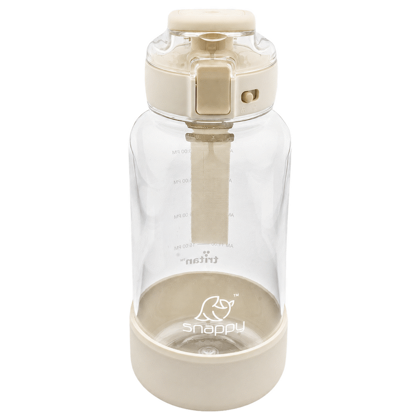 Snappy Tritan Bottle with straw 1lt Vanilla ( Order in Qty of 6)