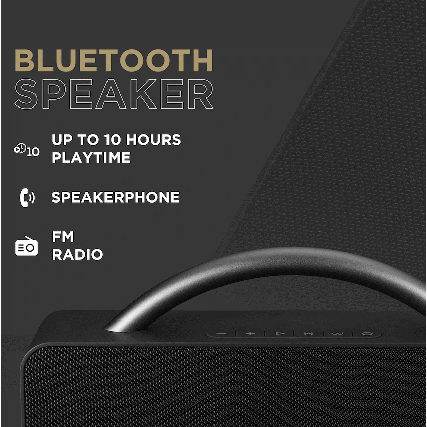 VolkanoX VXS200 Portable Bluetooth Speaker - Black