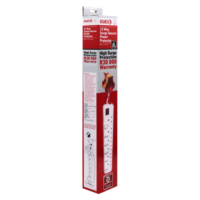 Ellies 12-Way High-Surge Multiplug 0.5m