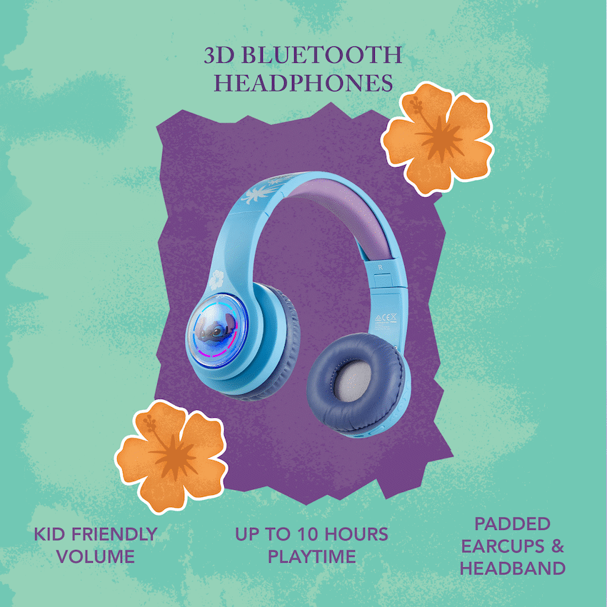 Disney Stitch 3D Bluetooth Headphones