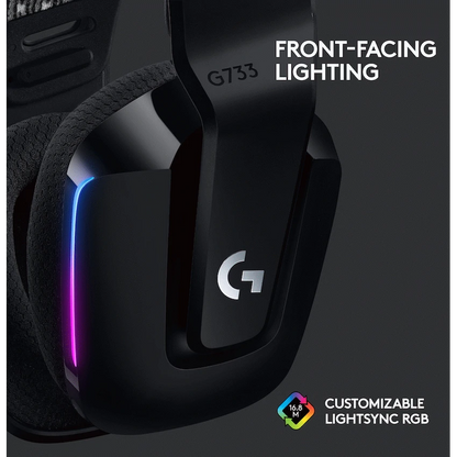 Logitech(R) G733 LIGHTSPEED Wireless RGB Gaming Headset - Black