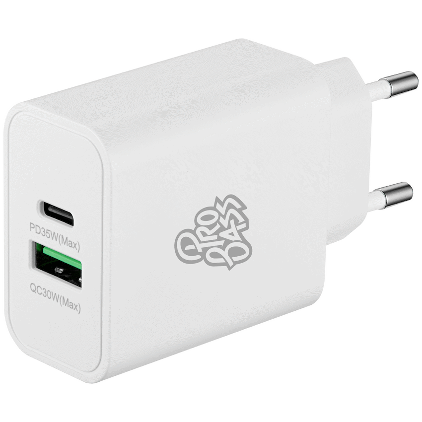 Pro Bass Dual USB + Type-C Wall Charger 32w