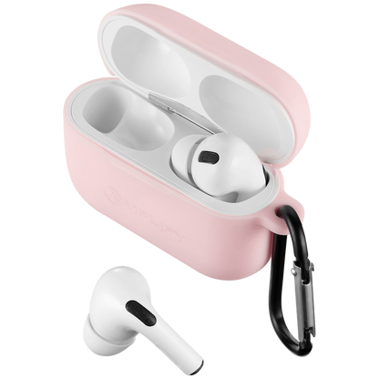 Amplify Note X Series TWS Earphones - White Case + Pink Cover