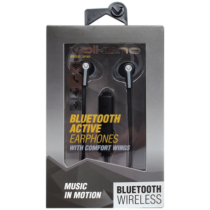 Volkano Motion Bluetooth Earphones - Black/Grey