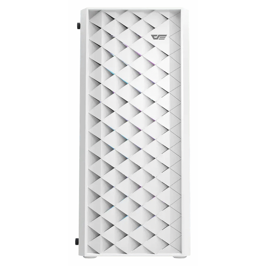 darkFlash Computer Case DK351 - White (with 4 ARGB Fans)