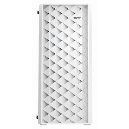 darkFlash Computer Case DK351 - White (with 4 ARGB Fans)