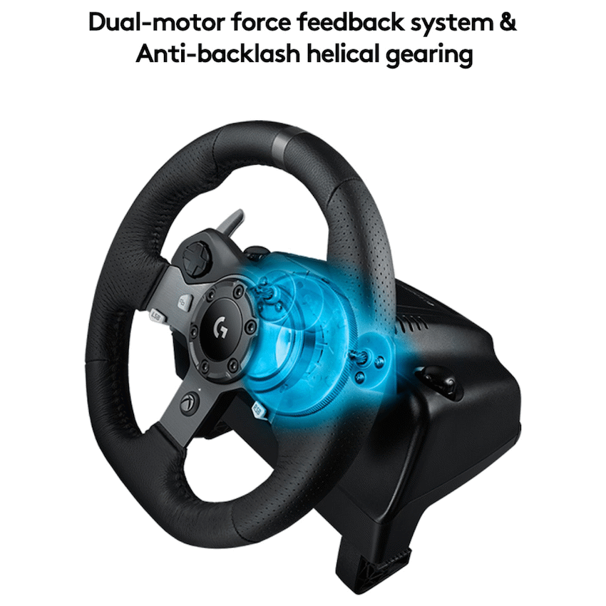 Logitech(R) G920 Driving Force Racing Wheel and Pedals for XB & PC