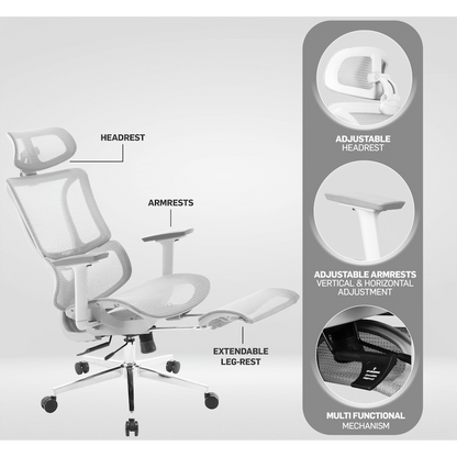 Everfurn Nebula High Back Office Chair - Ergonomic
