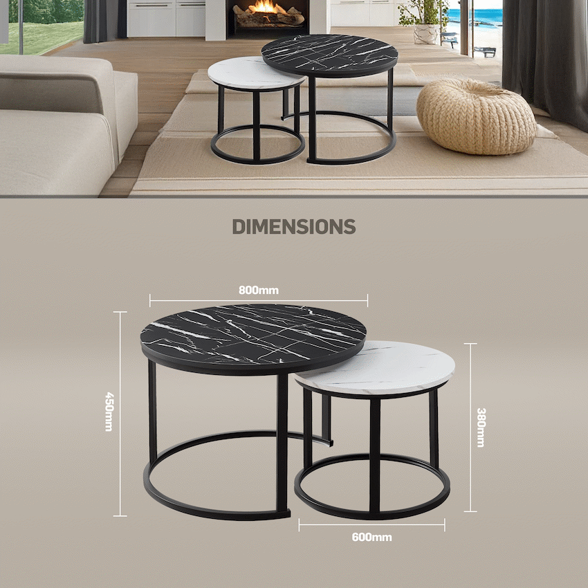 Indus Nesting Coffee Table Ying Yang