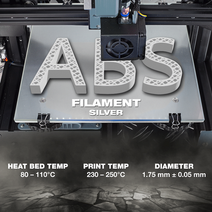 SA Filament ABS Premium Filament 1kg - Silver