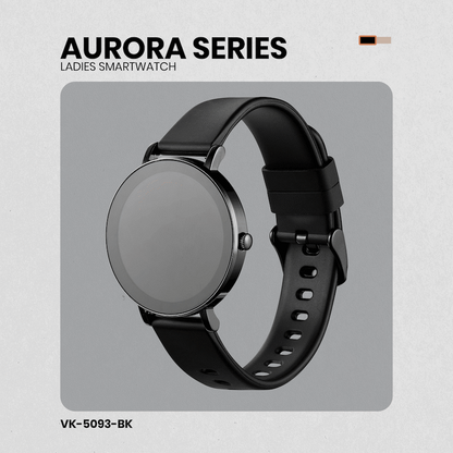 Volkano Aurora Series Ladies Smart Watch - Black