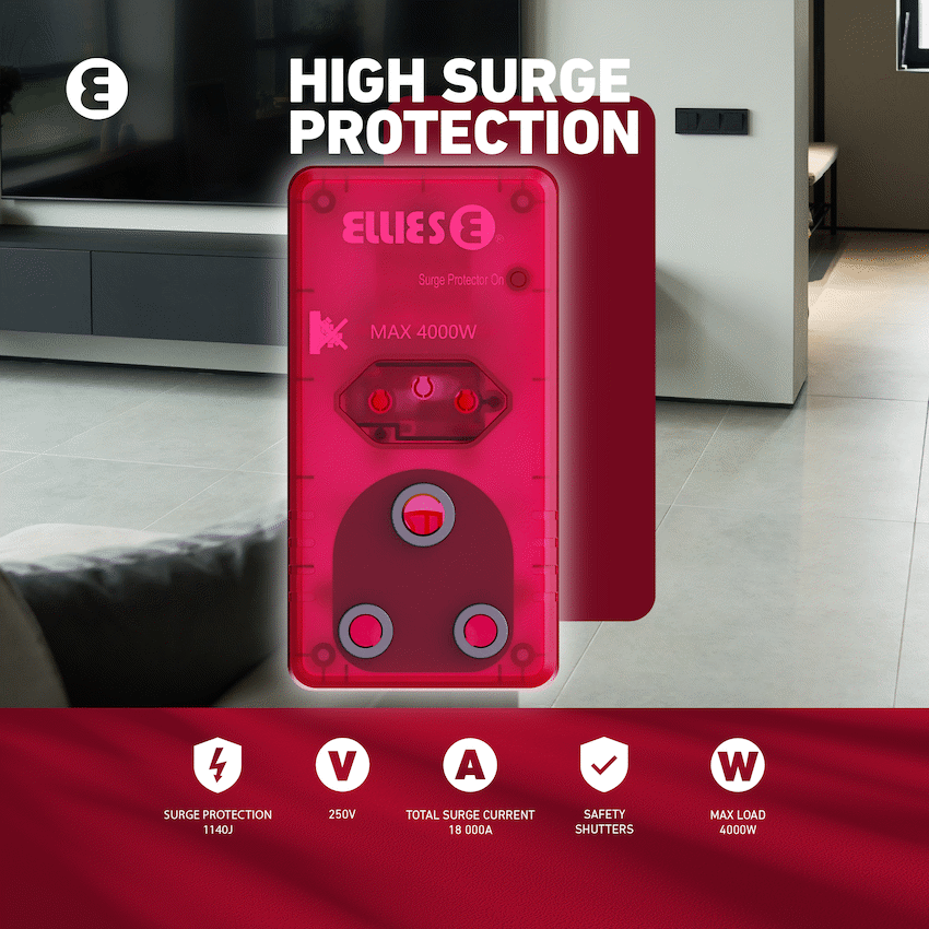 Ellies 2 Way High Surge Adaptor - RD