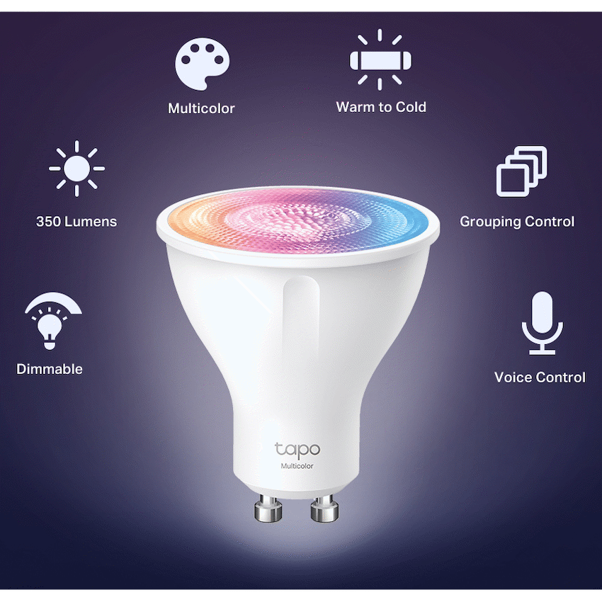 TP-Link Tapo L630 3.7w Smart Wi-Fi Multicolour, Dimmable, GU