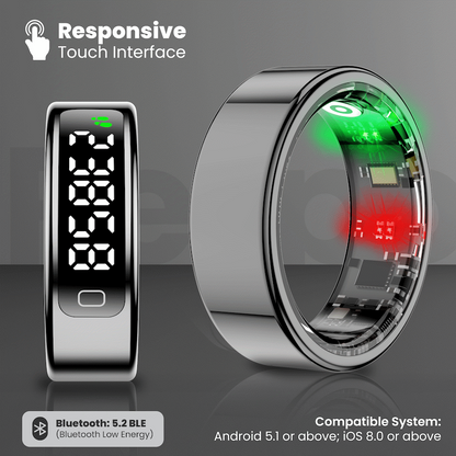 Volkano Ring Series Ring Pro Smart Ring with Charging Case - 19.9mm