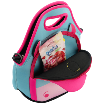Quest Neoprene Lunch Bag - Unicorn - Blue/Pink