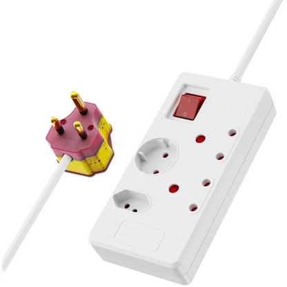 Ellies 4 way High Surge Multiplug 0.5M - WT
