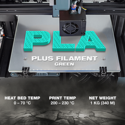 SA Filament Silk PLA Plus Chrome Filament 1kg - Green