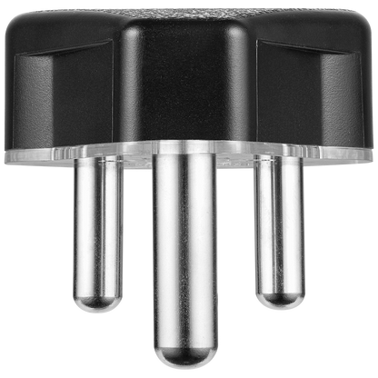 Ellies 16a Heavy-Duty Rubber Screw-on Plug Top - Black