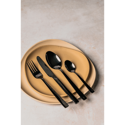 Legend Premium Cutlery Set 16pce Black ( Order in Qty of 1)
