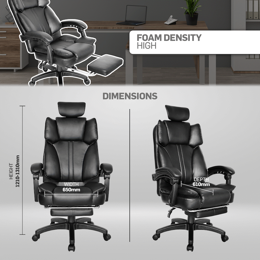 Emperor High Back Chair - Black