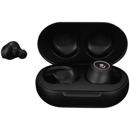Volkano Taurus Series True Wireless Earphones with Charging Case - Black