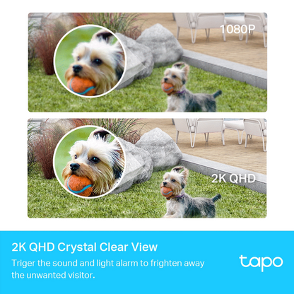TP-Link Tapo C420 2K QHD Smart Wire-Free Security Camera, 1 Camera System