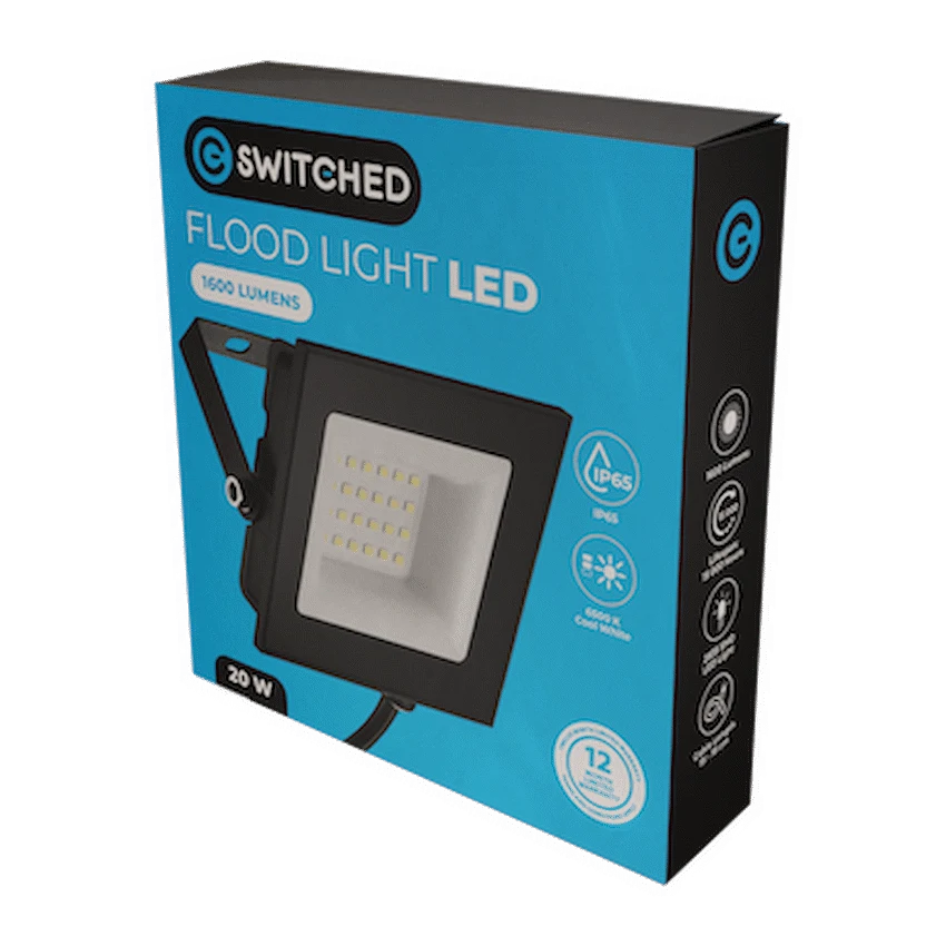 Switched 20w LED Flood Light