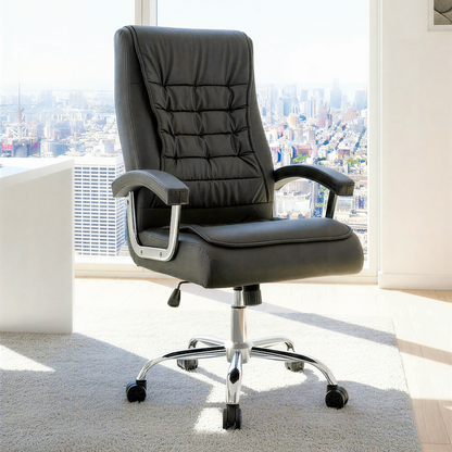 Everfurn Louis High Back Office Chair - Black