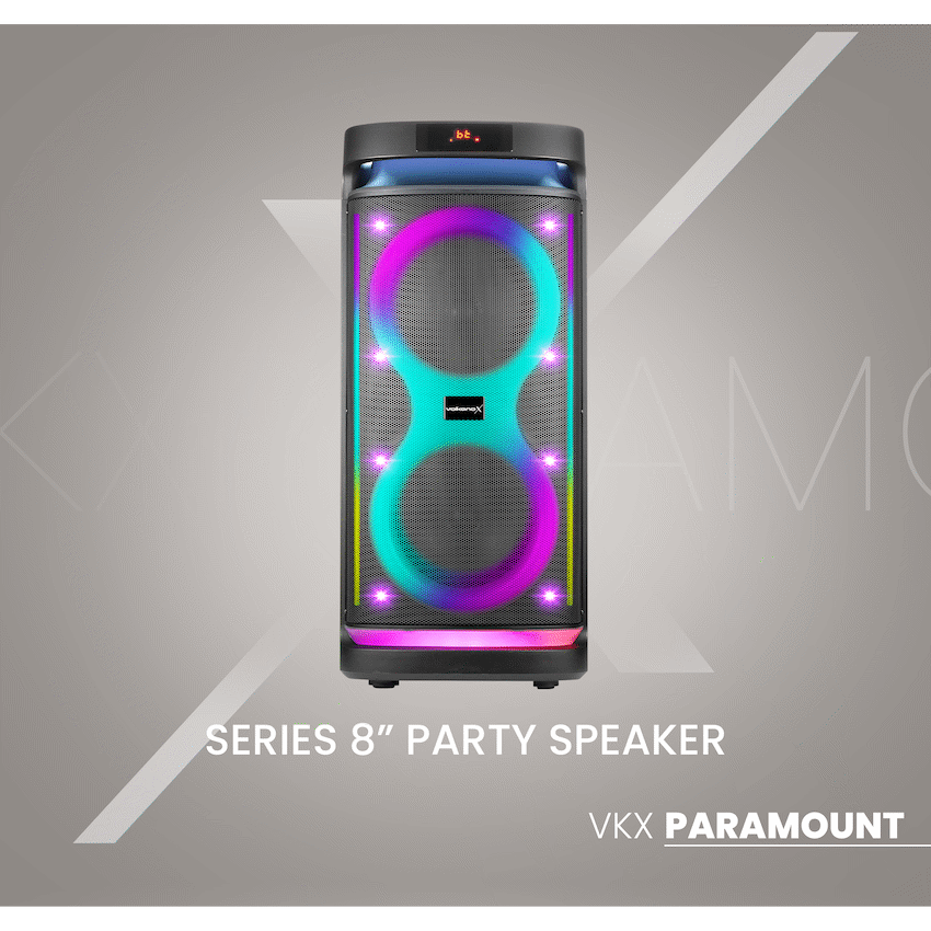 VolkanoX Paramount Series 8" Bluetooth Party Speaker - 80w