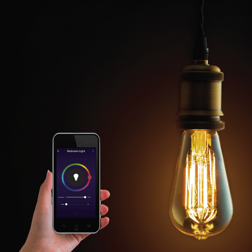 Smart WiFi Bulb 5W LED Amber Filament Vintage Screw