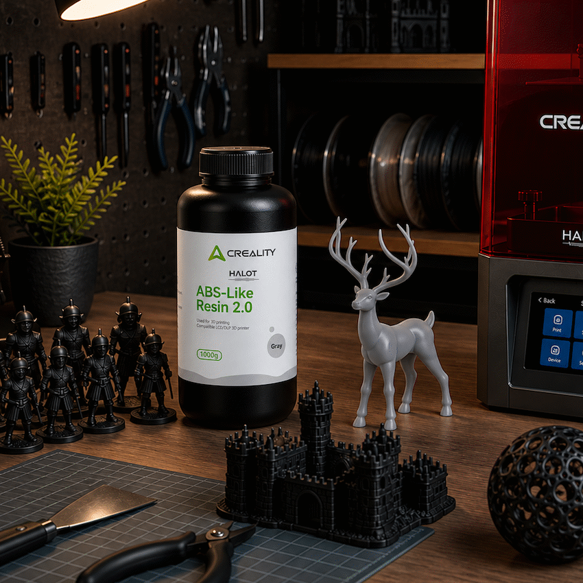 Creality ABS resin 1KG plastic bottle - Grey