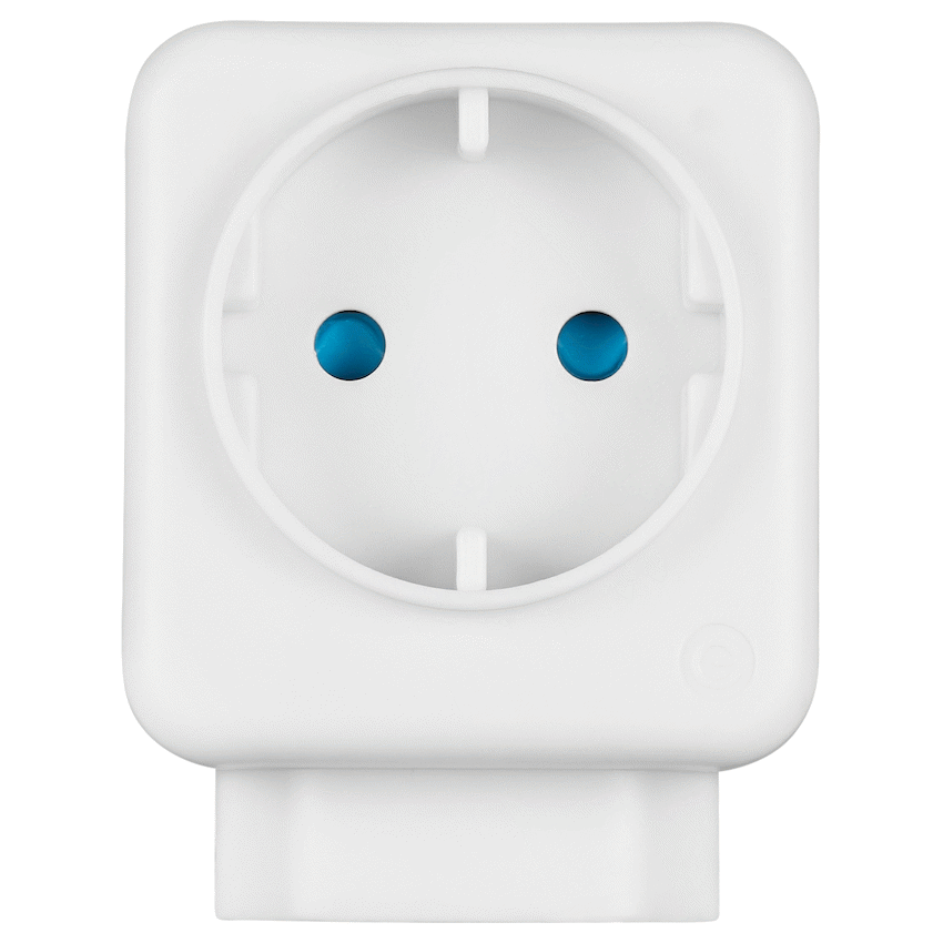 Switched 2-Way Schuko Adaptor - Top and Bottom Loader