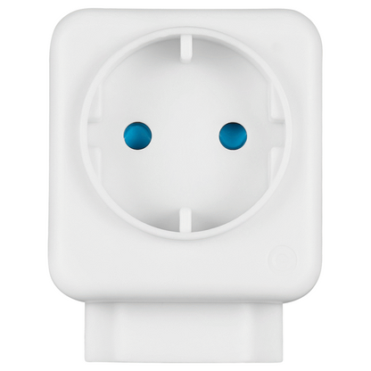 Switched 2-Way Schuko Adaptor - Top and Bottom Loader