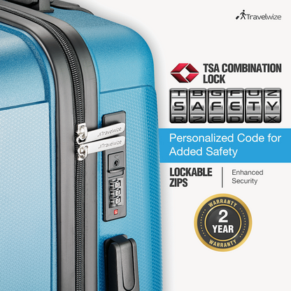Travelwize Paros PP 4-Wheel Spinner 75cm Luggage - Teal