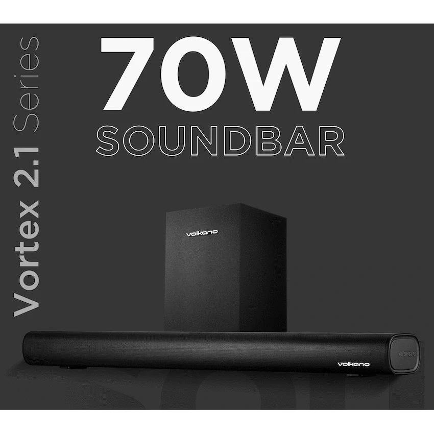 Volkano Vortex Series 2.1 70w Soundbar