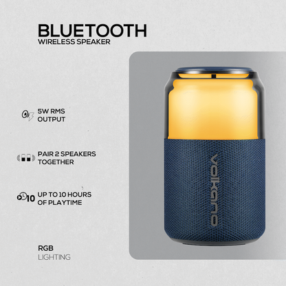 Volkano Neptune Bluetooth Wireless Speaker - Blue