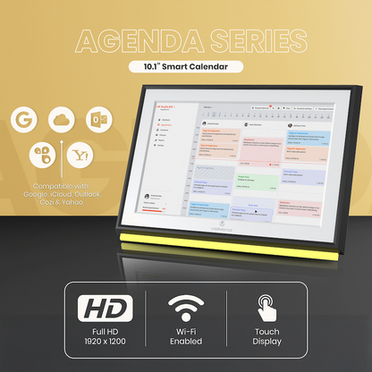 Volkano Agenda Series Smart Calendar and Digital Photo Frame  10" - Black