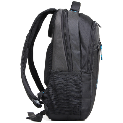 Kingsons 15.6" black laptop backpack with key chain