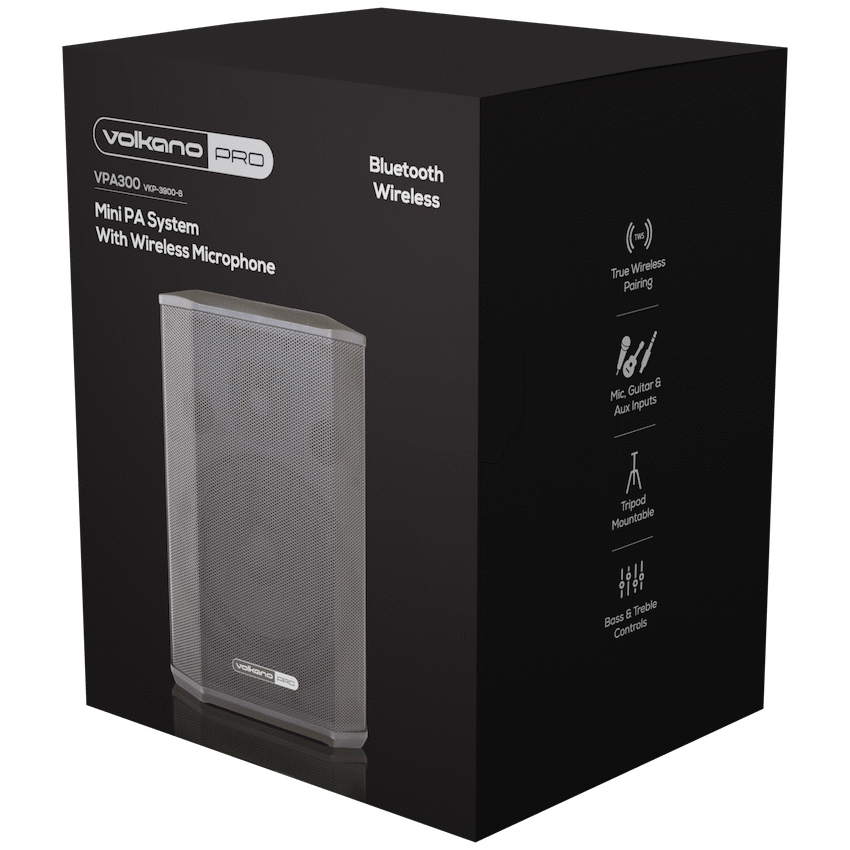 Volkano Pro VPA300 Mini PA System with Wireless Microphone