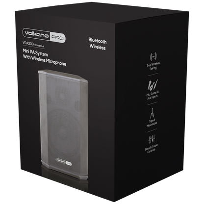 Volkano Pro VPA300 Mini PA System with Wireless Microphone