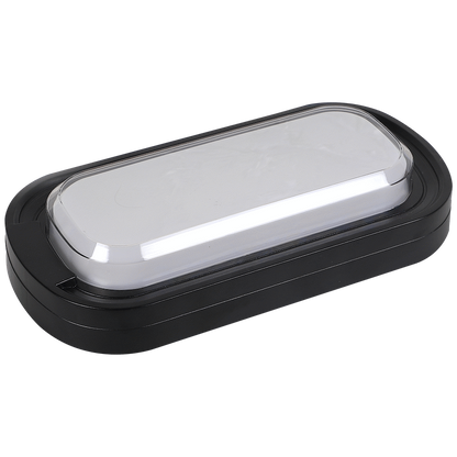 Ellies Ellipse Series AC 24W Capsule LED Bulkhead - PC - BK
